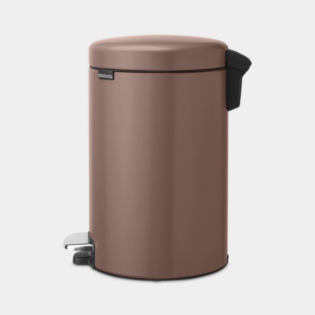 Poubelle à pédale newIcon 12 litres - Satin Taupe