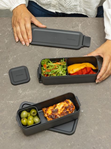 Make & Take Lunch Box Bento, High Dark Grey