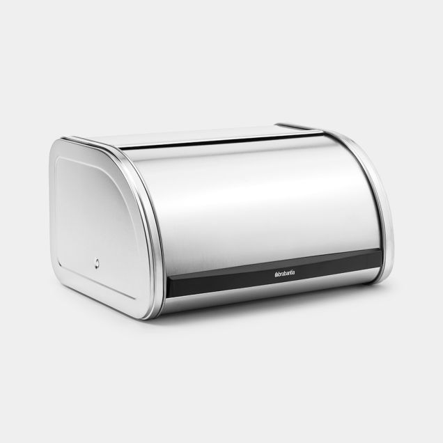 Roll Top Bread Bin Medium - Matt Steel