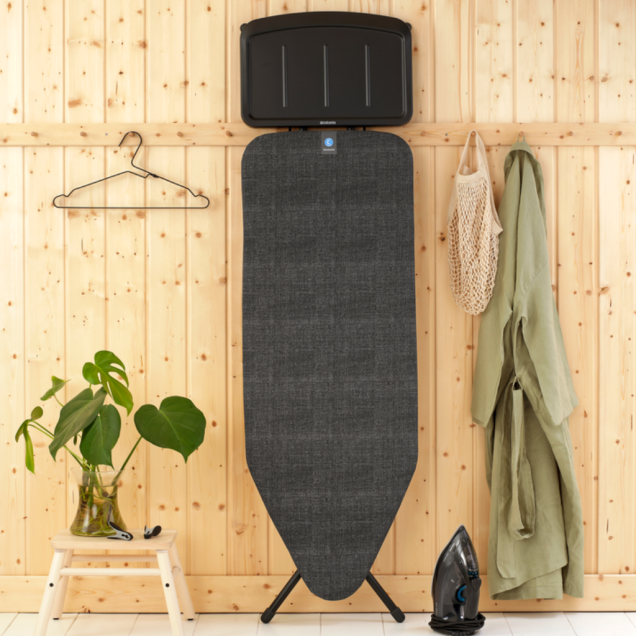 Ironing Board C 124 x 45 cm, for Steam Generator - Denim Black, Fairtrade cotton