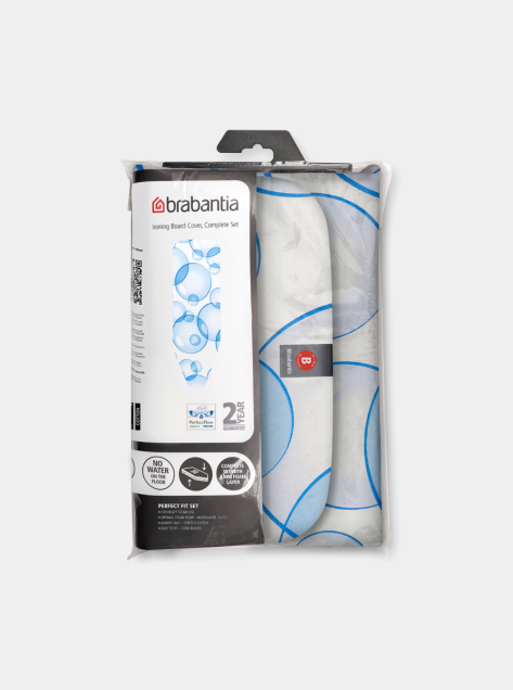 Copriasse da Stiro B 124 x 38 cm, Set Completo - Bubbles, Cotone equosolidale