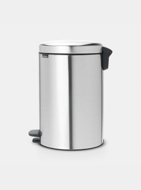 Poubelle à pédale newIcon 20 litres - Matt Steel Fingerprint Proof