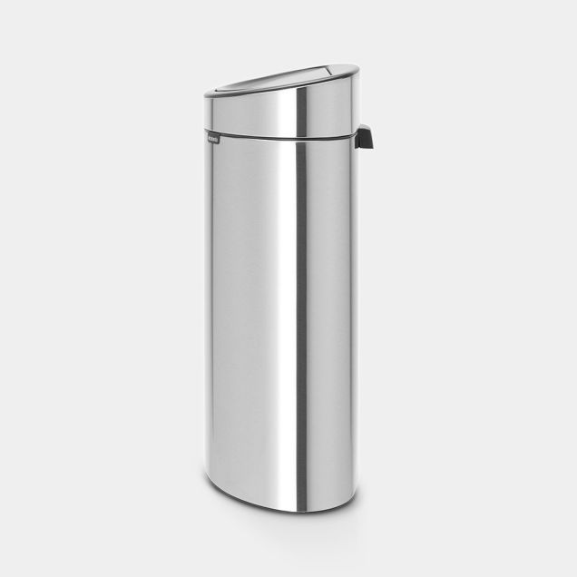 Touch Bin New Recycle 23 + 10 litre - Matt Steel Fingerprint Proof