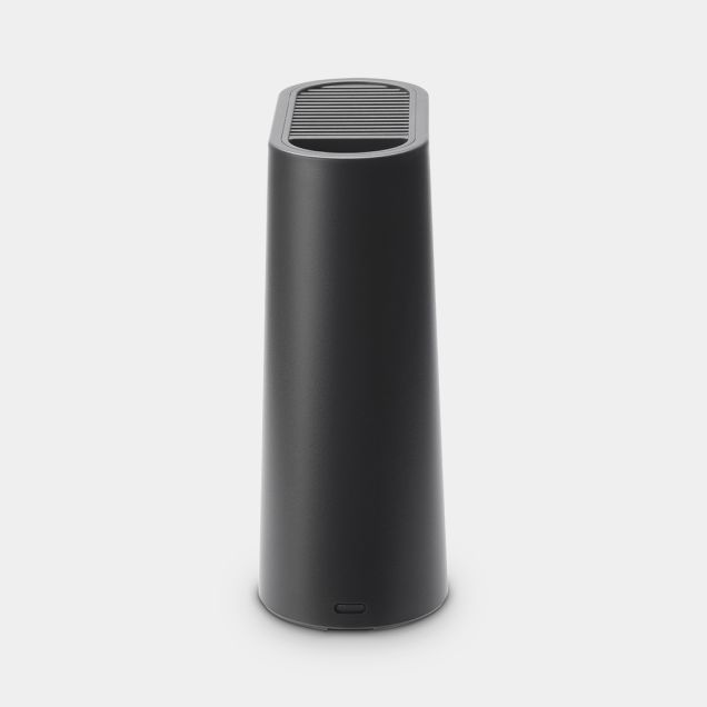 Knife Block with Utensil Holder Dark Grey