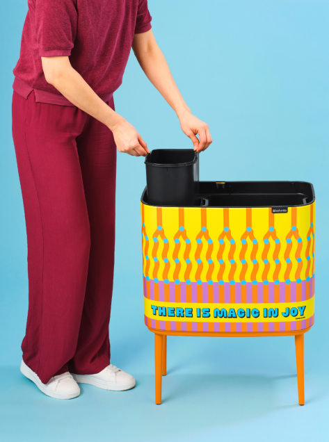 Bo Touch Bin 11 + 23 litre - Yinka Ilori