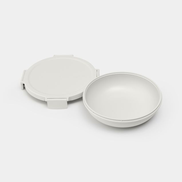 Make & Take Portavivande rotondo 1 litro, in plastica - Light Grey