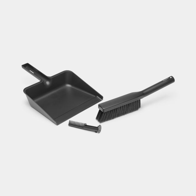 Dustpan and Brush Set SinkSide - Dark Grey