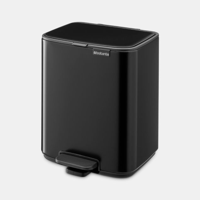 Pattumiera a pedale Bo 7 litri - Matt Black