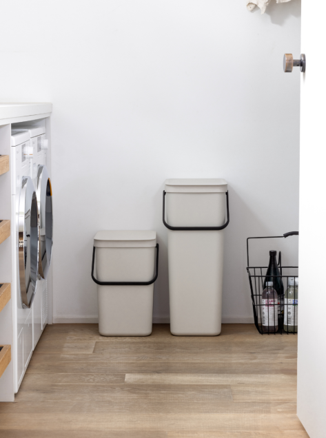 Sort & Go Abfallbehälter 40 Liter - Soft Beige
