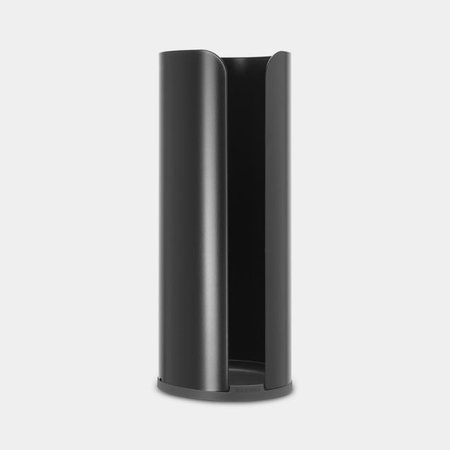 Toilet Roll Dispenser ReNew, for 3 spare rolls - Matte Black