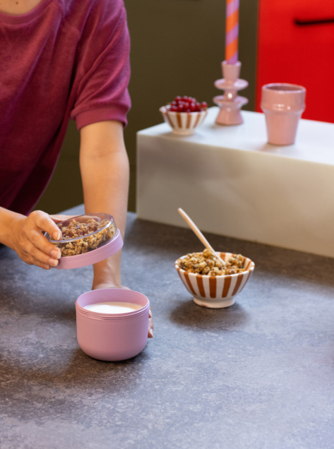Make & Take Yoghurtbeker 0,5L, kunststof - Lilac Pink