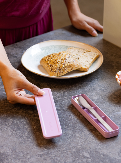 Make & Take Cutlery Set 3 pieces - Lilac Pink