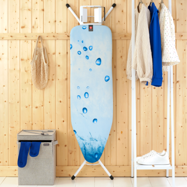 Ironing Board B 124 x 38 cm, for Steam Iron - Ice Water, Fairtrade Cotton