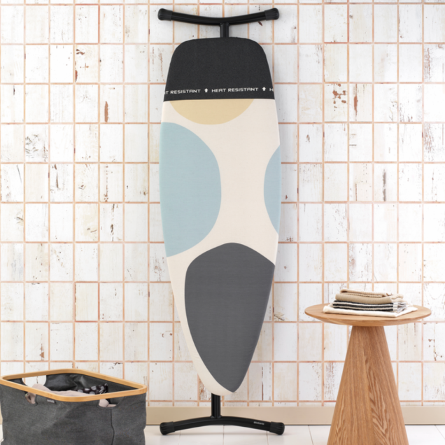 Asse da Stiro D 135 x 45 cm, per Ferro e Caldaia a Vapore - Spring Bubbles, Cotone equosolidale