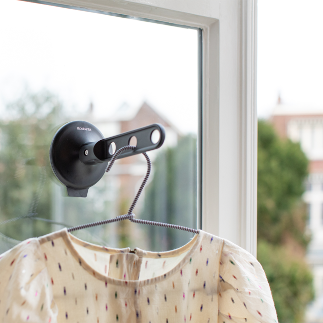 Clothes hook with Suction Cup Black