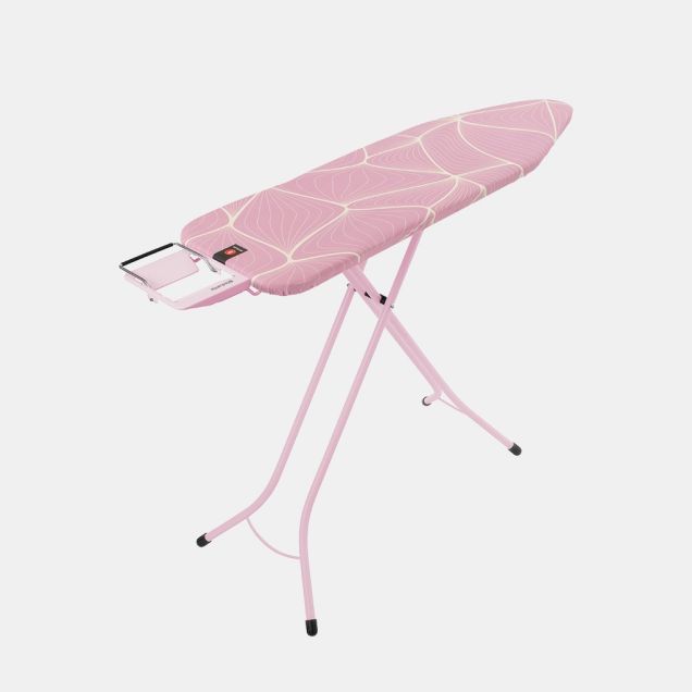 Ironing Board B 124 x 38 cm, for Steam Iron - Lilac Waves, Fairtrade cotton