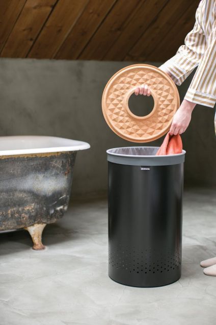 Laundry Bin 60 litre - Matt Black
