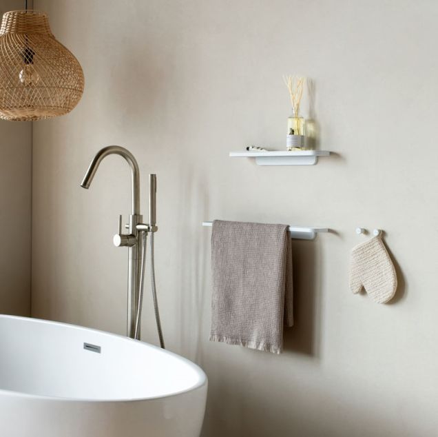 MindSet Towel Hooks Set of 2 - Mineral Fresh White