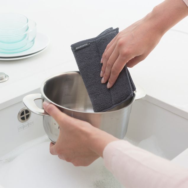 Microfiber Cleaning Pads Set of 3 - Grey