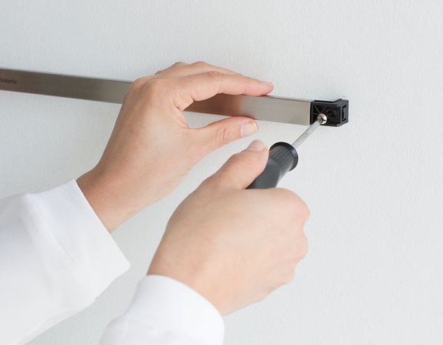 Wall Rail Matt Steel