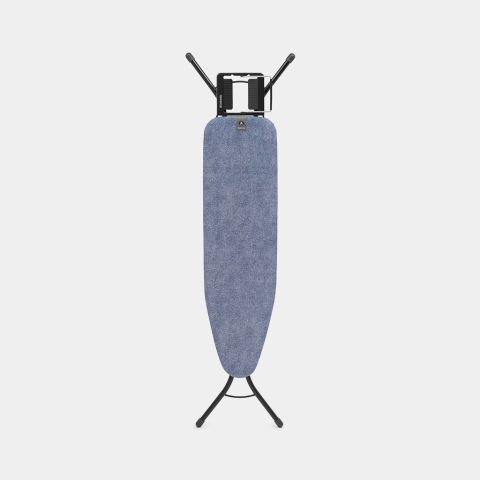 Strijkplank A 110 x 30 cm, voor stoomstrijkijzer - Denim Blue, Fairtrade katoen