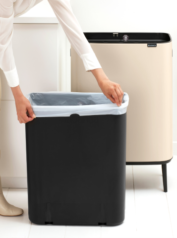 Bo Touch Bin Hi 60 litre - Soft Beige
