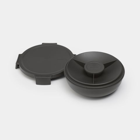Make & Take Salad Bowl 1.3L, Plastic - Dark Grey