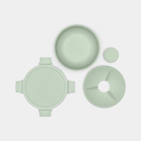 Make & Take Salad Bowl 1.3L, Plastic - Jade Green
