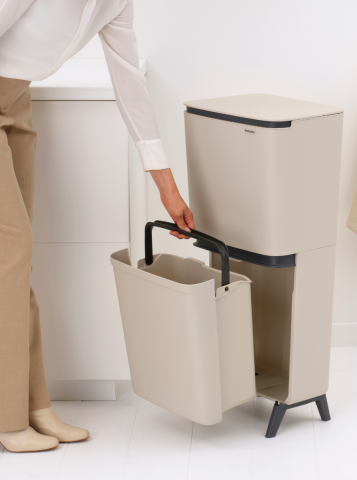 SortUp Recycle Prullenbak Hi 20+25 liter - Soft Beige