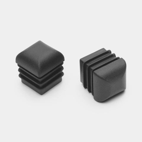 Linn Compact, Linn DressBoy Quadratische Fußkappe, 2er-Set Black