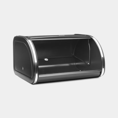 Roll Top Bread Bin Medium - Matt Black