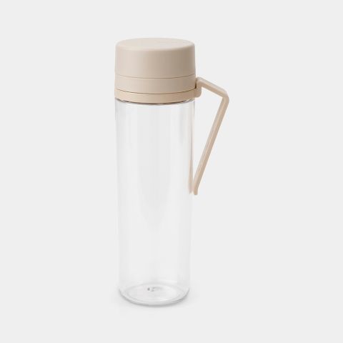 Make & Take Water Bottle With Strainer, 0.5L - Soft Beige