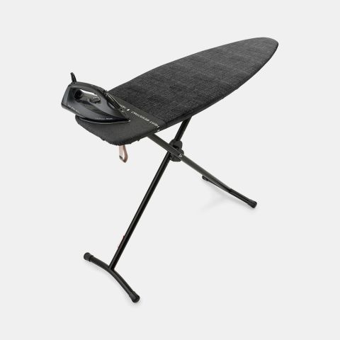Steam & Ironing Board D 135x45 cm, Heat Resistant Parking Zone - Denim Black