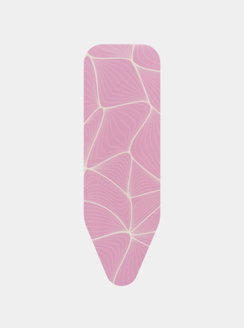 Ironing Board Cover B 49 x 15 in (124 x 38 cm), Complete Set - Lilac Waves, Fairtrade cotton