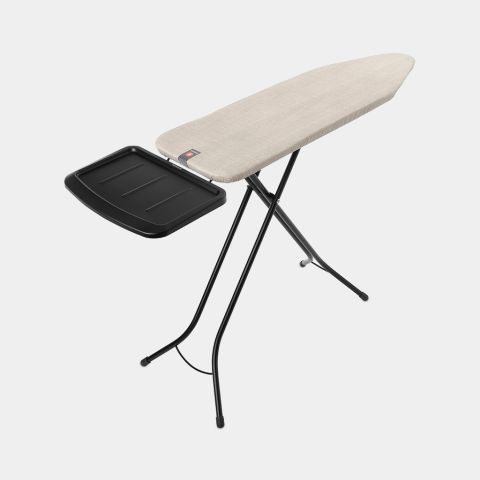 Ironing Board B 124 x 38 cm, for Steam Generator - Denim Grey, Fairtrade cotton