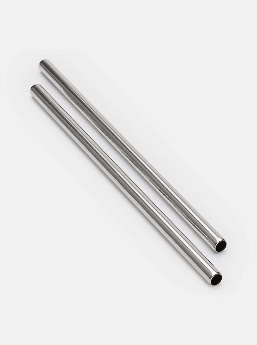 Make & Take RVS rietjes, Set van 2 Matt Steel