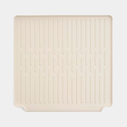 Tray Foldable Dish Drying Rack, Large Soft Beige