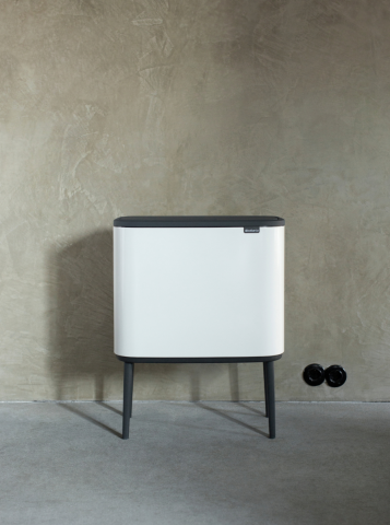 Bo Touch Bin 11 + 23 litres - White