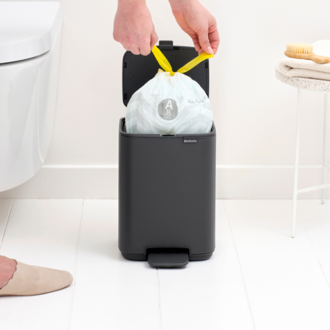 Poubelle à Pédale Bo 4 litres - Mineral Infinite Grey