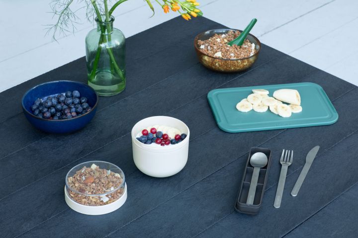 Make & Take Bestekset 3-delig (mes, vork en lepel) - Dark Grey