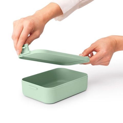 Make & Take Lunch Box Medium, Plastic - Jade Green
