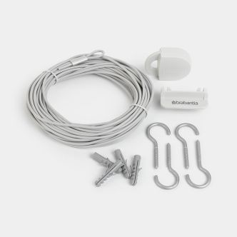 Clothes Line Set 39 Feet (12m) - White