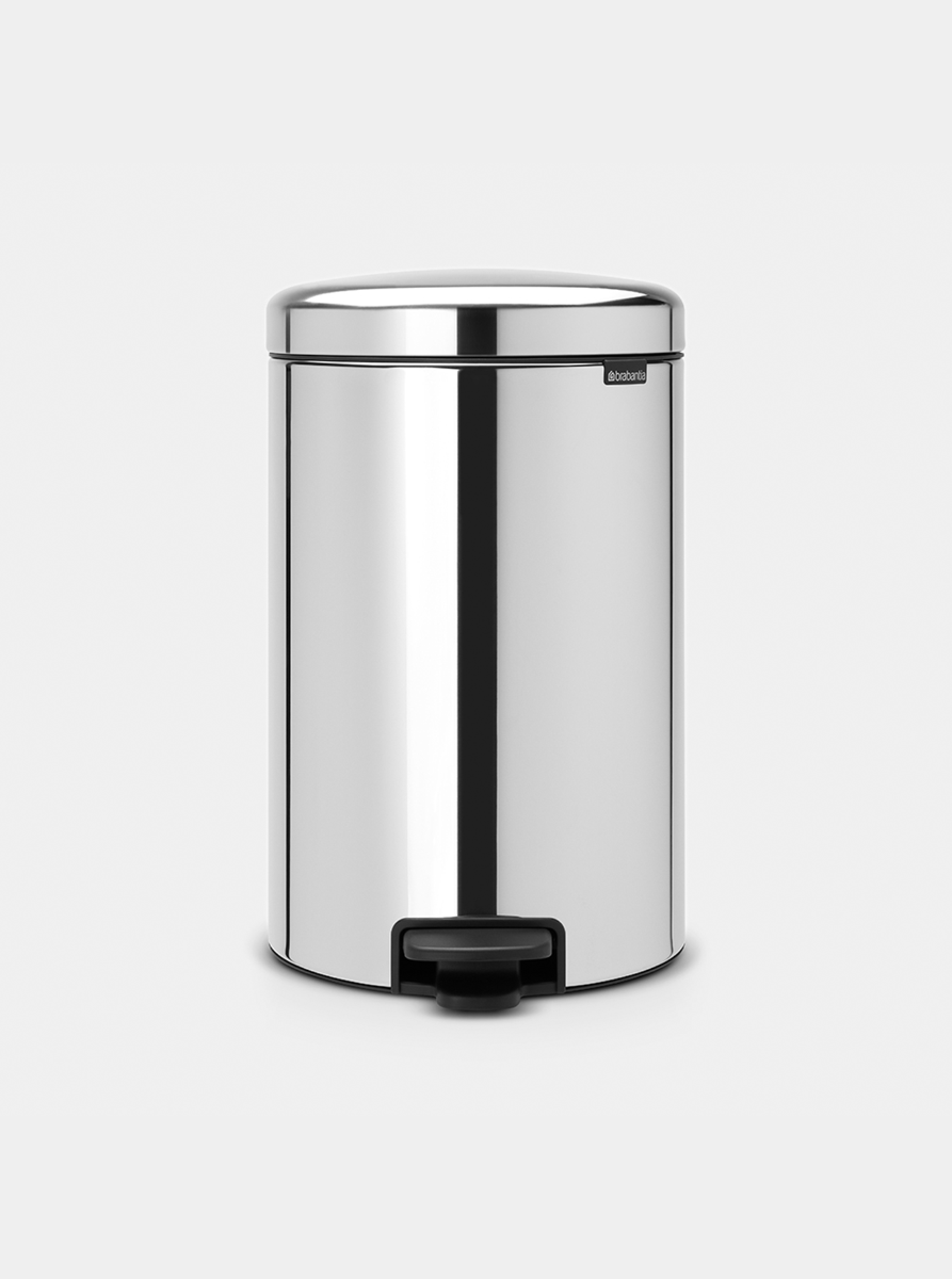 Treteimer newIcon 20 Liter, mit Zinkeinsatz - Brilliant Steel