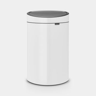 Touch Bin New 40 litre - White