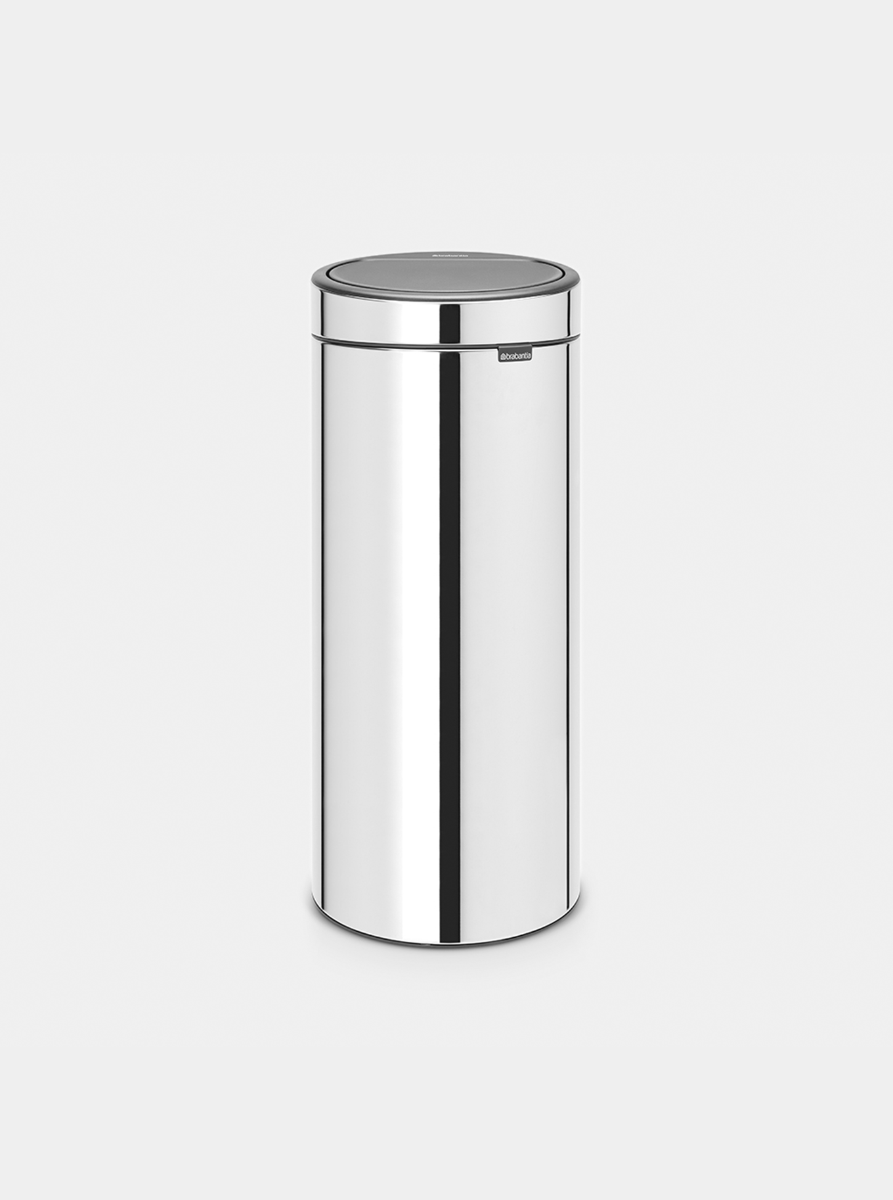 Touch Trash Can New 8 gallon (30L) - Brilliant Steel