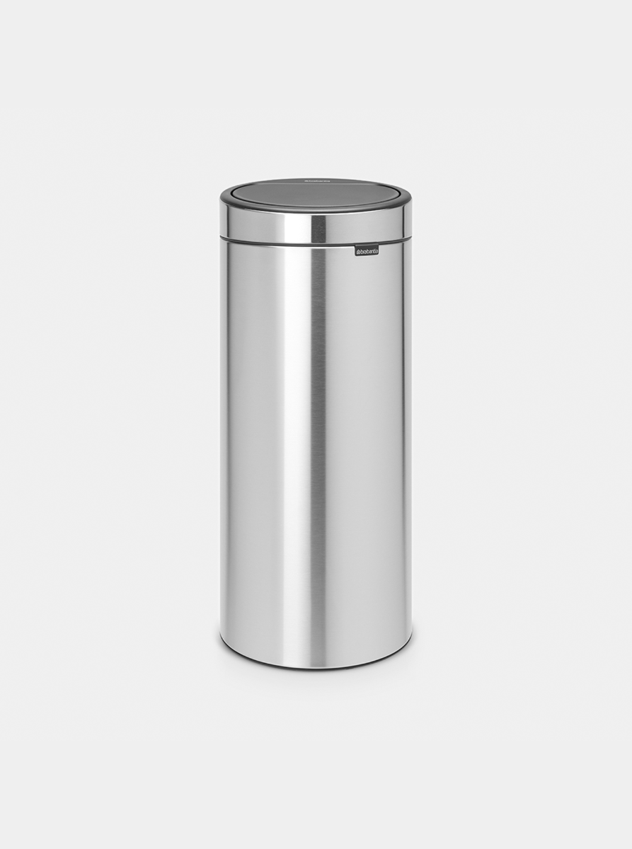 Touch Trash Can New 8 gallon (30L) - Matte Steel