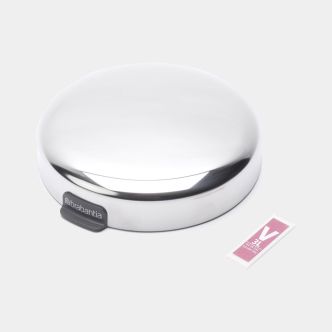 Lid NewIcon Wall Mounted Trash Can 0.8 gallon (3L) - Brilliant Steel