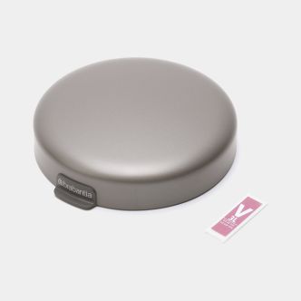 Lid NewIcon Wall Mounted Trash Can 0.8 gallon (3L) - Platinum