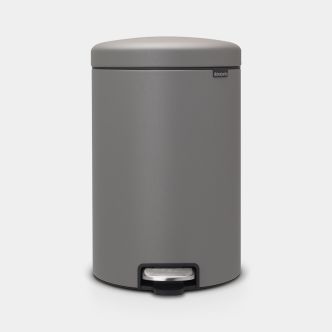 NewIcon Pedaalemmer 20 liter - Mineral Concrete Grey