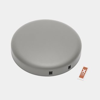 Lid NewIcon Step on Trash Can 3.2 gallon (12L) - Mineral Concrete Gray